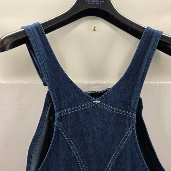 Vintage Carhartt Overalls Mens  R07 DST Denim Bib Jean Workwear Farm 40 X30 - Picture 8 of 16